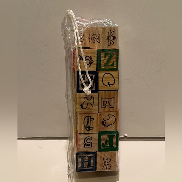 NWOT KID’S WOODEN ALPHABET/ LEARNING BLOCKS. - Picture 1 of 6